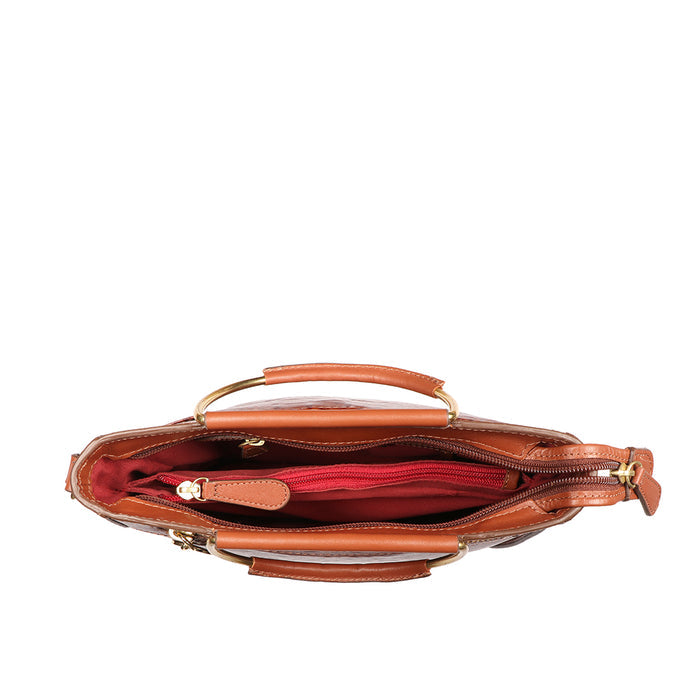 Affair 01 Tan Leather Satchel