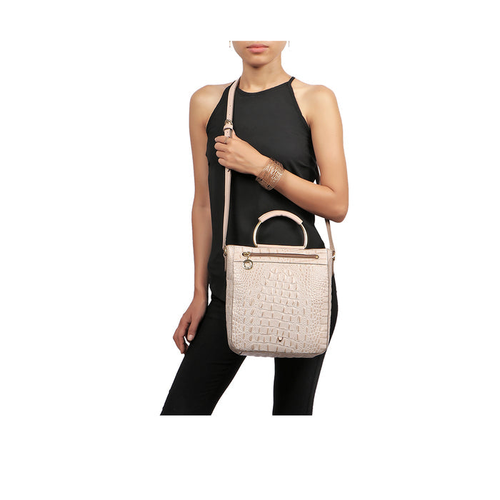 Affair 01 White Leather Satchel