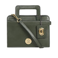 Aishi 01 Green Leather Satchel