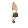 Aishi 02 Green Leather Briefcase