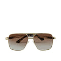 Ajax Men's Brown Aviator Sunglasses