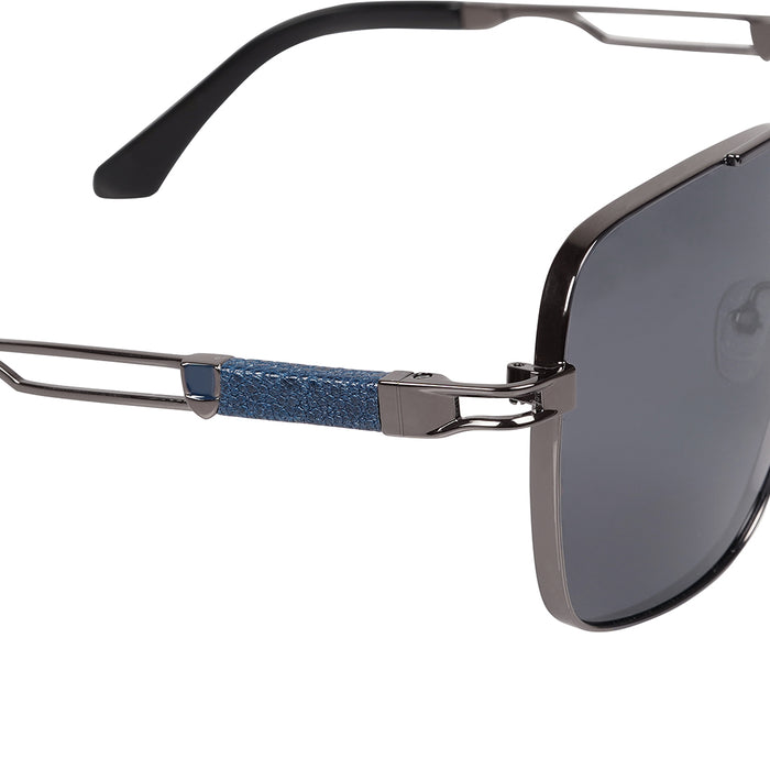 Ajax Men's Grey Aviator Sunglasses