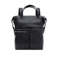 Akasaka 01 Black Leather  Backpack