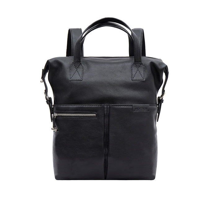 Akasaka 01 Black Leather  Backpack