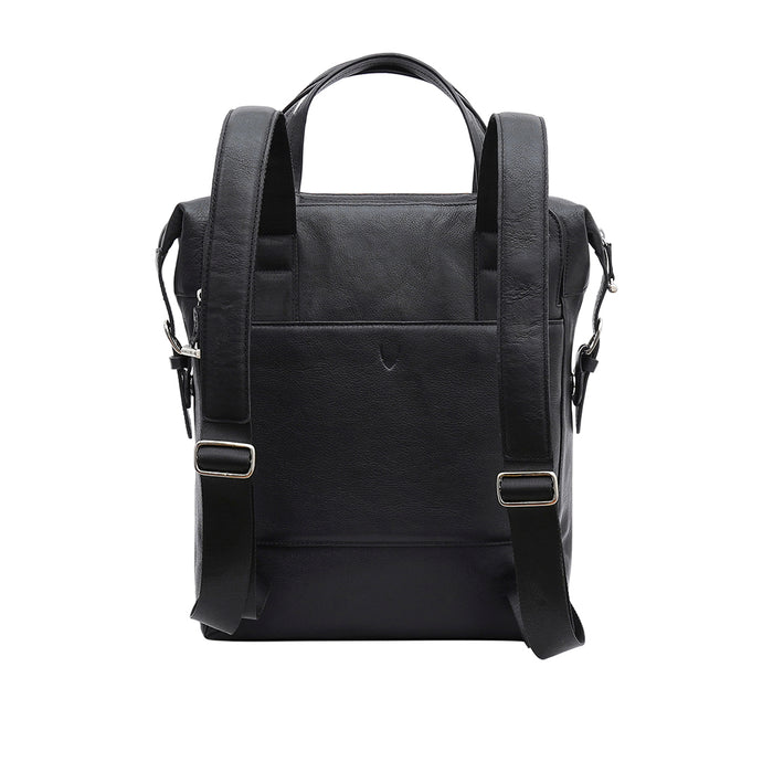 Akasaka 01 Black Leather  Backpack