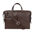 Akasaka 02 Brown Leather  Briefcase