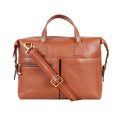 Akasaka 02 Tan Leather  Briefcase
