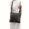 Akasaka 03 Black Leather Crossbody
