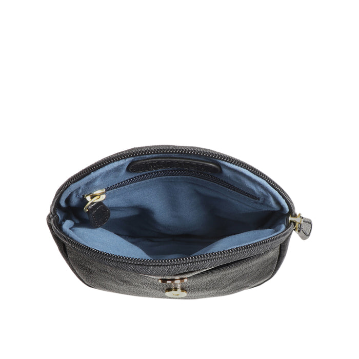Akasaka 05 Black Leather Belt Bag