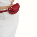 Akasaka 05 Red Leather Belt Bag