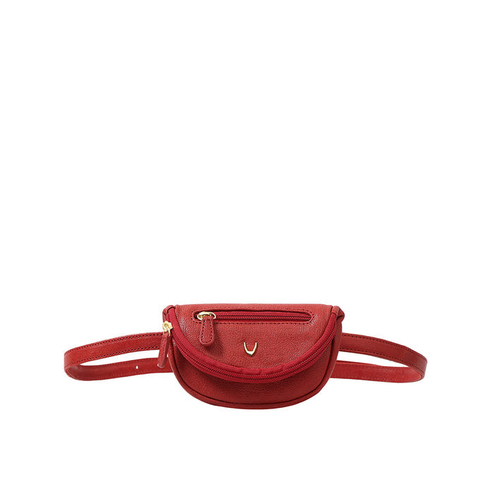 Akasaka 05 Red Leather Belt Bag