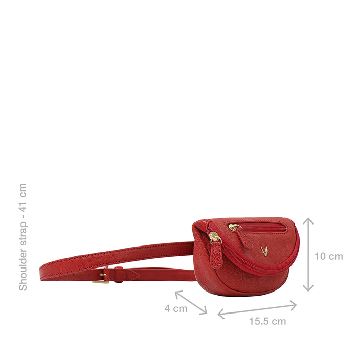 Akasaka 05 Red Leather Belt Bag