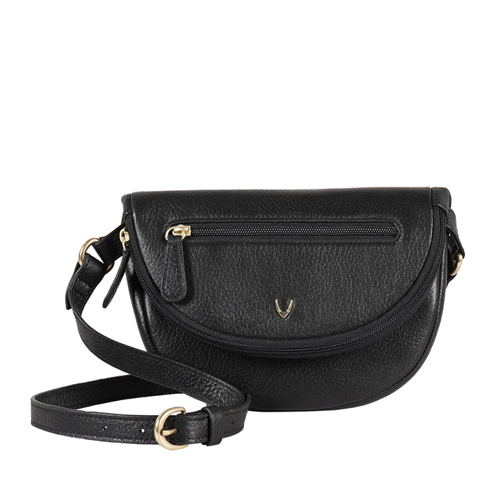 Akasaka 06 Black Leather Sling Bag