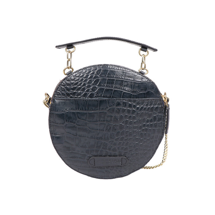 Alauis 02 Blue Leather Sling Bag
