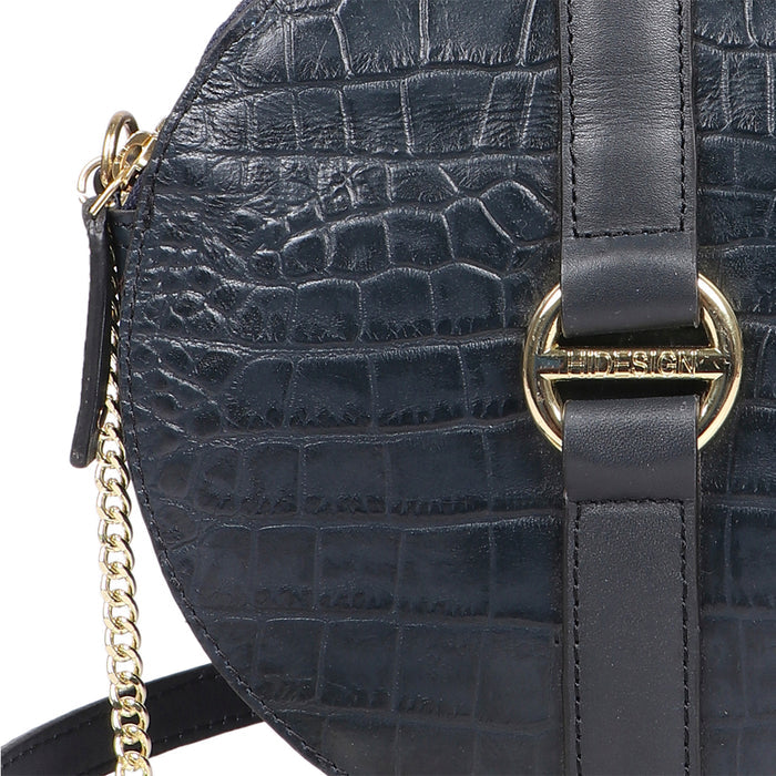 Alauis 02 Blue Leather Sling Bag
