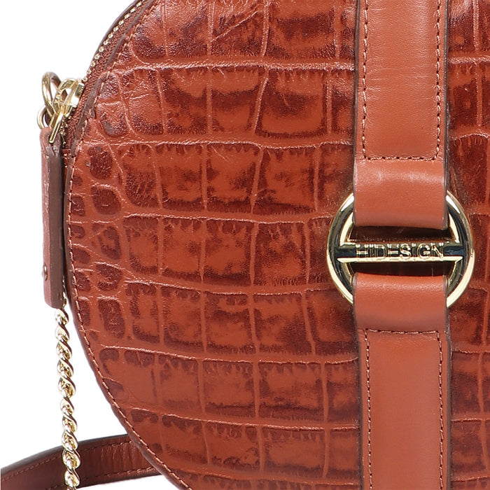 Alauis 02 Tan Leather Sling Bag