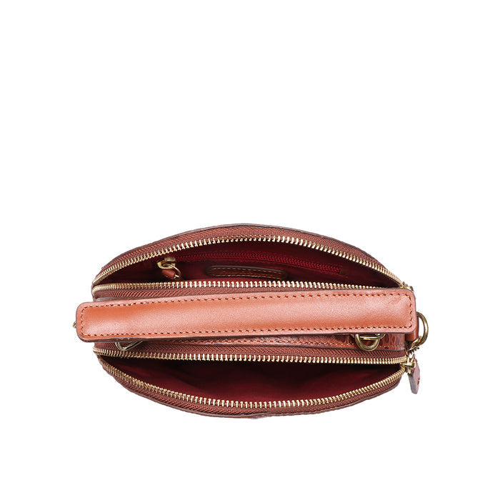 Alauis 02 Tan Leather Sling Bag