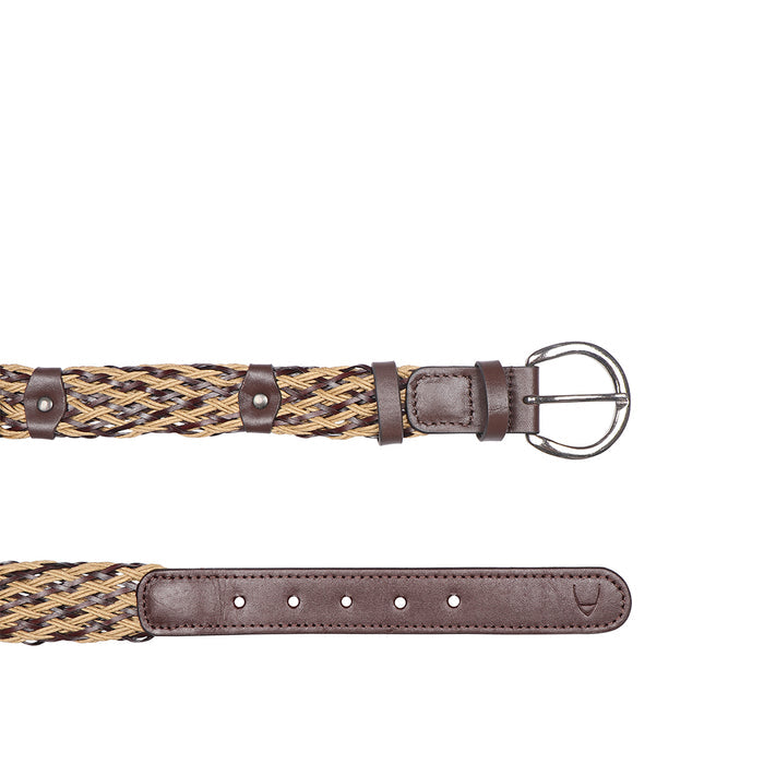 Alessa 02 Women's Brown Non Reversible Leather Belt