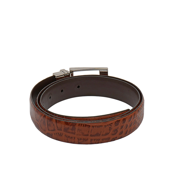 Alex Men's Brown Reversible Leather Belt