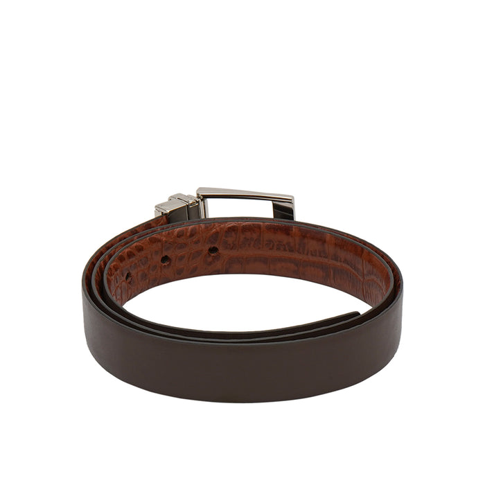 Alex Men's Brown Reversible Leather Belt