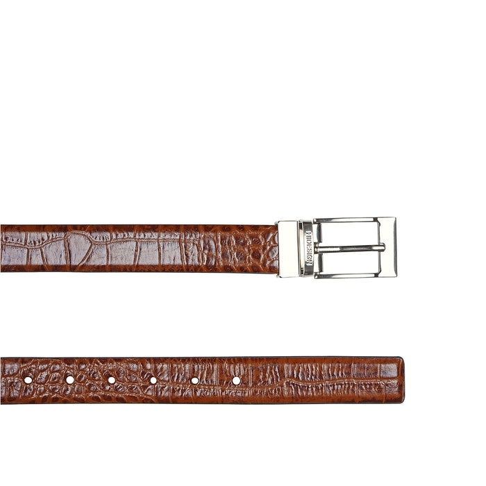 Alex Men's Brown Reversible Leather Belt