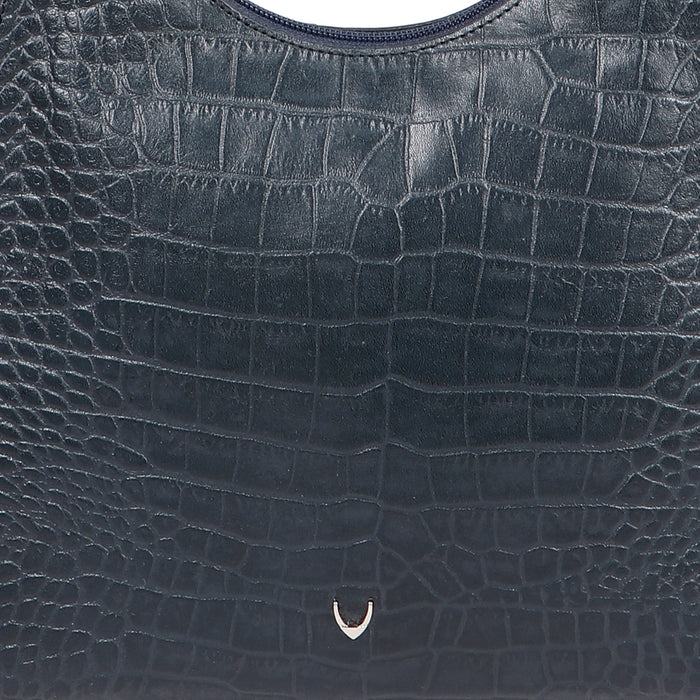 Alicia 01 Blue Leather Shoulder Bag