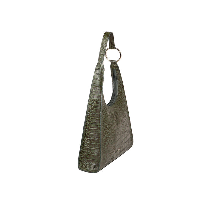 Alicia 01 Green Leather Shoulder Bag