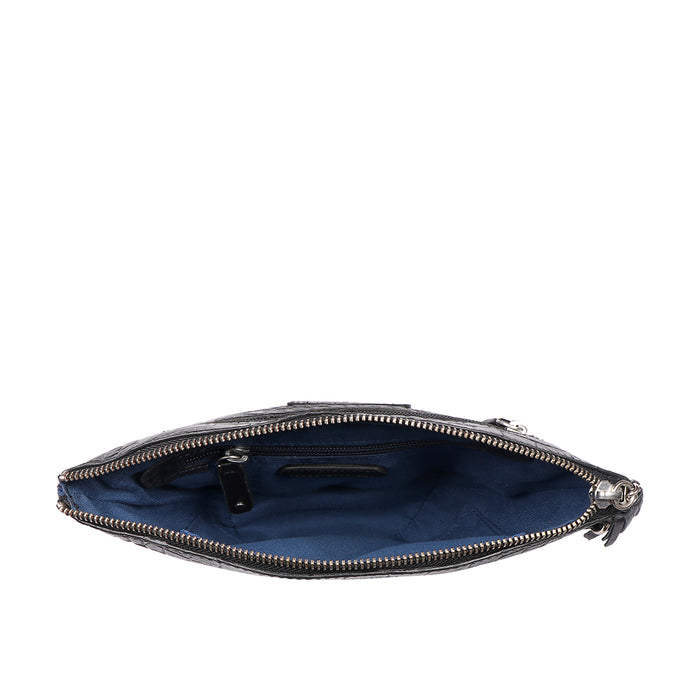 Alicia 03 Black Leather Shoulder Bag