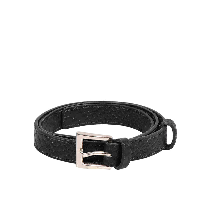 Alicia 04 Black Leather Belt Bag