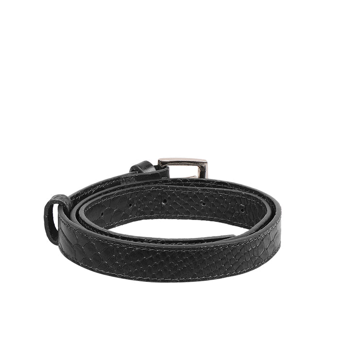 Alicia 04 Black Leather Belt Bag