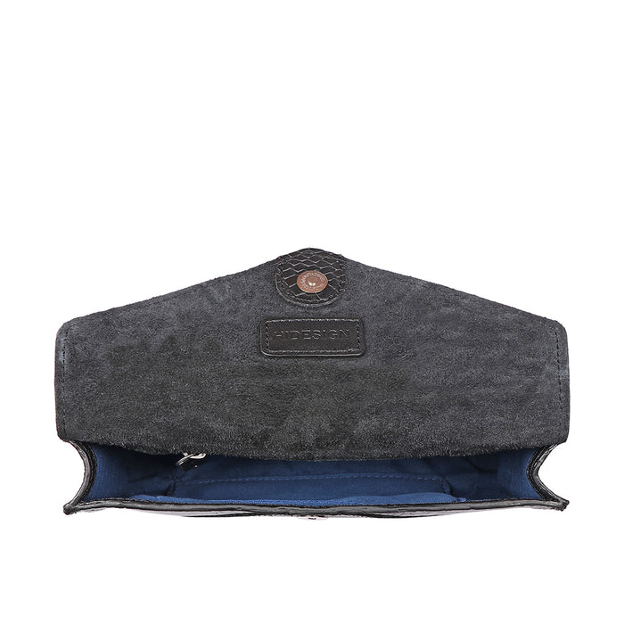 Alicia 04 Black Leather Belt Bag