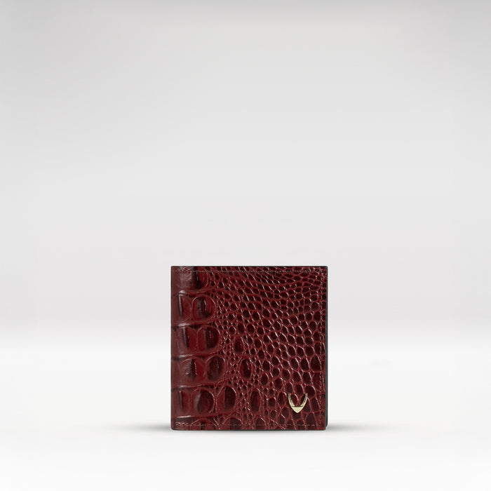 Alisson W1 Red Leather Bi-Fold Wallet