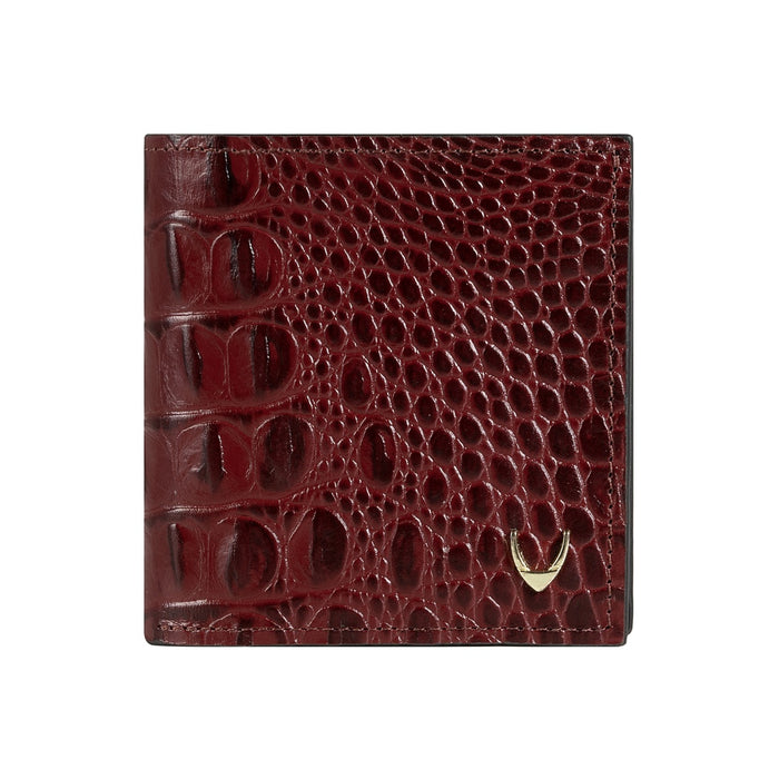 Alisson W1 Red Leather Bi-Fold Wallet