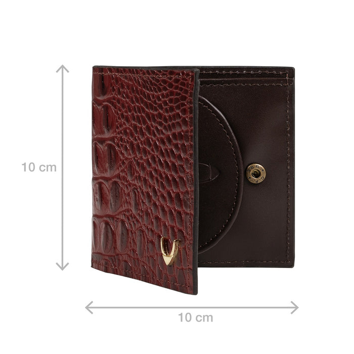 Alisson W1 Red Leather Bi-Fold Wallet