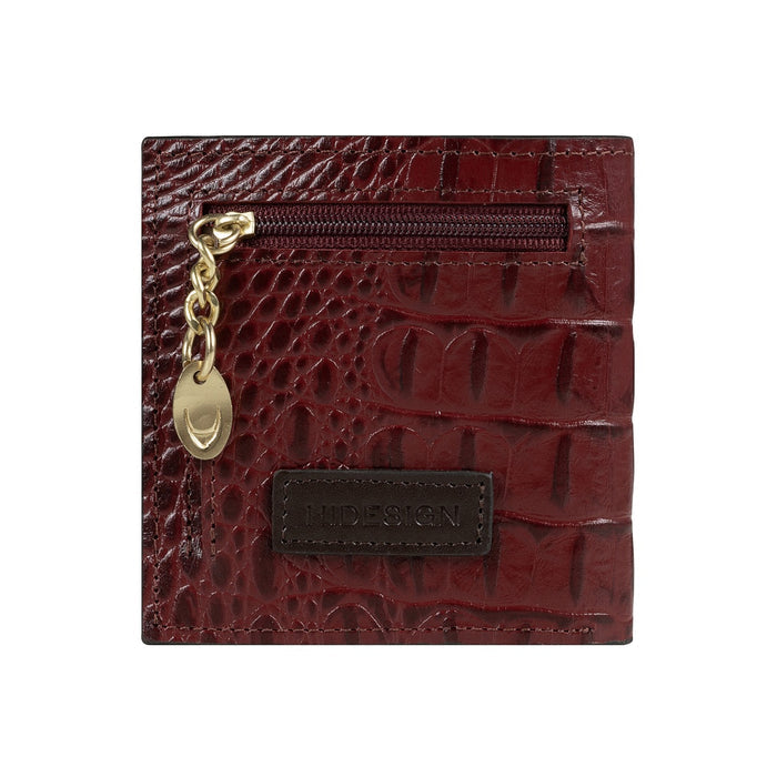 Alisson W1 Red Leather Bi-Fold Wallet