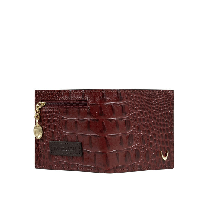 Alisson W1 Red Leather Bi-Fold Wallet