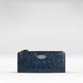 Alisson W2 Blue Leather Bi-Fold Wallet