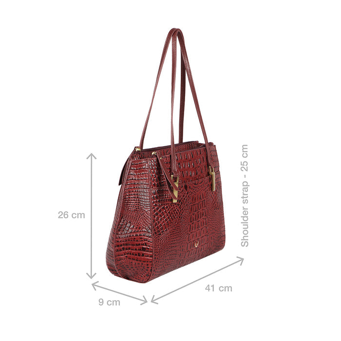 Alive 02 Marsala Leather Tote Bag