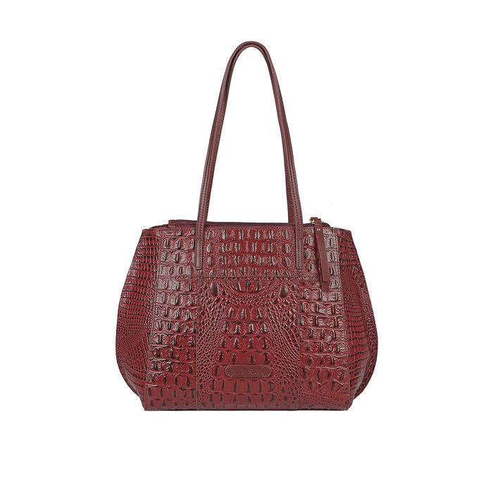 Alive 02 Marsala Leather Tote Bag