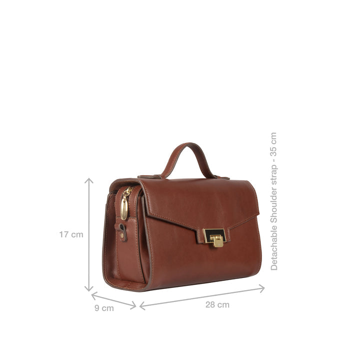 Alps 02 Tan Leather Shoulder Bag