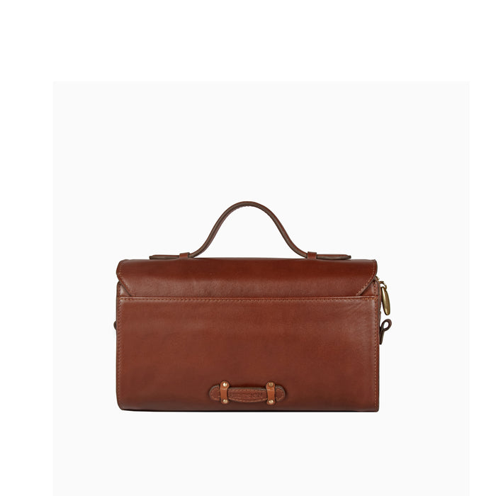 Alps 02 Tan Leather Shoulder Bag