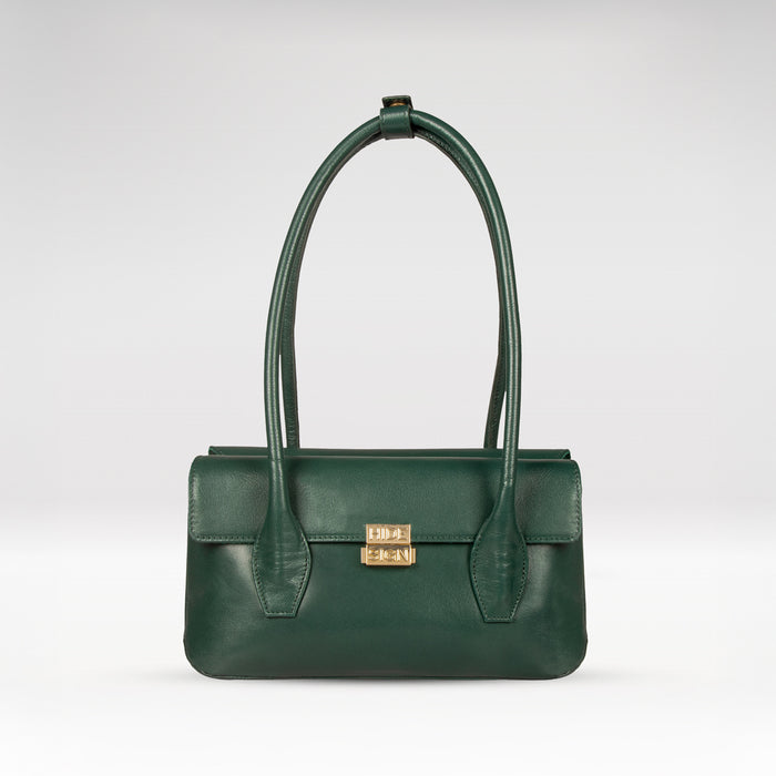 Alps 03 Green Leather Shoulder Bag
