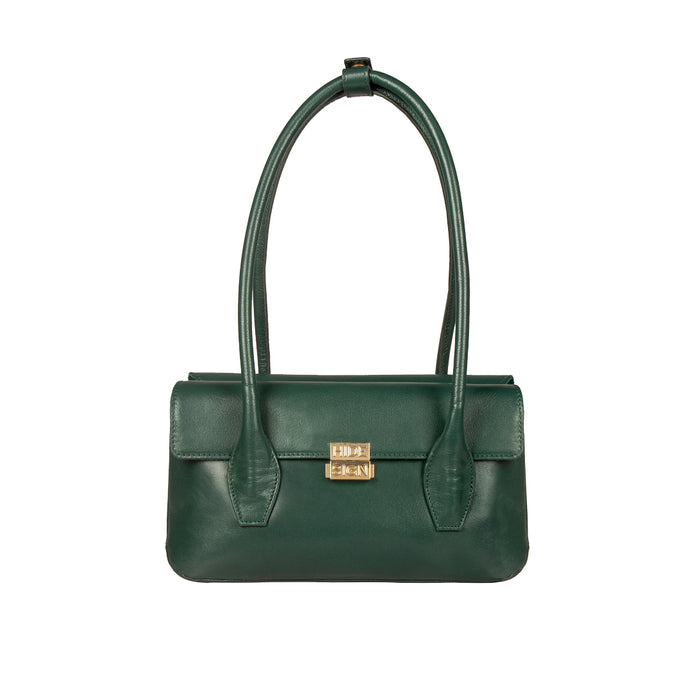 Alps 03 Green Leather Shoulder Bag