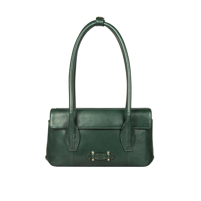 Alps 03 Green Leather Shoulder Bag