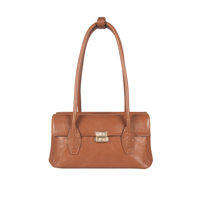 Alps 03 Tan Leather Shoulder Bag