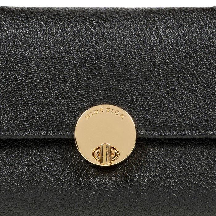 Alps W1 Black Leather Trifold Wallet