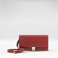 Alps W2 Red Leather Sling Wallet