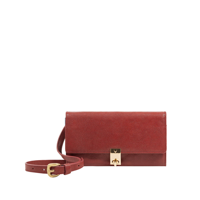 Alps W2 Red Leather Sling Wallet