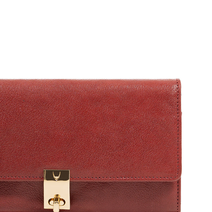 Alps W2 Red Leather Sling Wallet
