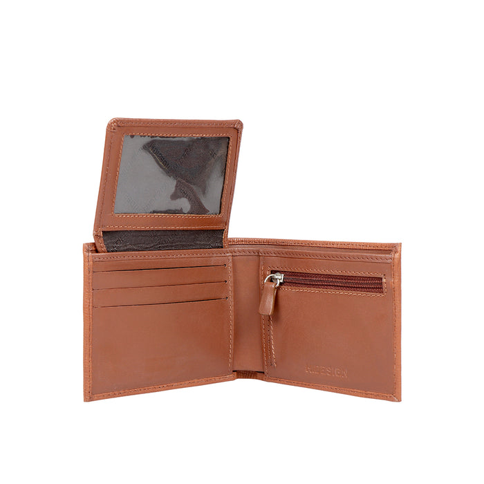 Altair W1 Tan Leather Bi-Fold Wallet